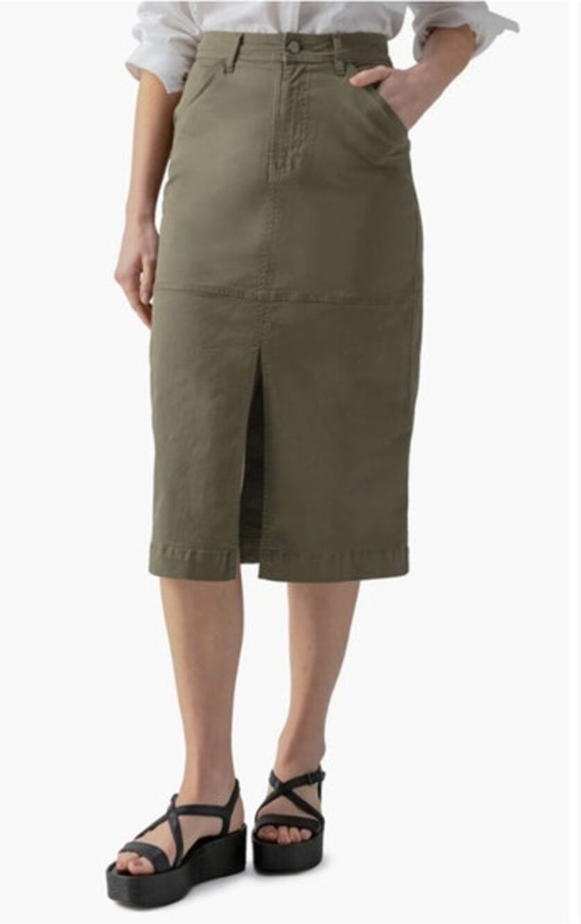 SANCTUARY Skirt Size 24 NEW Olive Green Midi Triple Threat Cargo Pockets